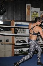 AMANDA RIGHETTI Boxing at a Gym in Santa Monica 11/13/2015