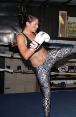 AMANDA RIGHETTI Boxing at a Gym in Santa Monica 11/13/2015