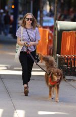 AMANDA SEYFRIED Out with Finn in New York 11/04/2015