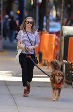 AMANDA SEYFRIED Out with Finn in New York 11/04/2015