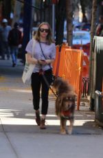 AMANDA SEYFRIED Out with Finn in New York 11/04/2015