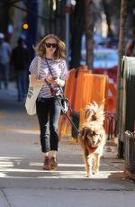 AMANDA SEYFRIED Out with Finn in New York 11/04/2015