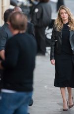 AMBER HEARD Arrives at Jimmy Kimmel Live in Los Angeles 11/18/2015