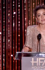AMBER HEARD at 2015 Hollywood Film Awards in Beverly Hills 11/01/2015