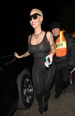 AMBER ROSE Arrives at 1 Oak Night Club in West Hollywood 11/10/2015