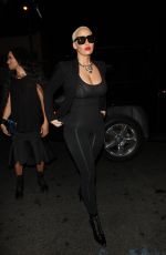 AMBER ROSE Arrives at 1 Oak Night Club in West Hollywood 11/10/2015