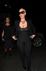 AMBER ROSE Arrives at 1 Oak Night Club in West Hollywood 11/10/2015