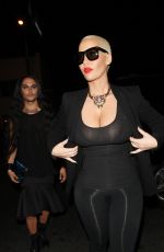 AMBER ROSE Arrives at 1 Oak Night Club in West Hollywood 11/10/2015