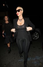 AMBER ROSE Arrives at 1 Oak Night Club in West Hollywood 11/10/2015