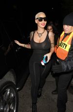 AMBER ROSE Arrives at 1 Oak Night Club in West Hollywood 11/10/2015