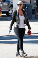 AMBER ROSE Out and About in Los Angeles 11/13/2015