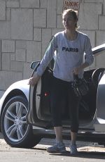 AMBER VALLETTA in Leggings Heading to a Gym in Los Angeles 11/27/2015