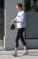 AMBER VALLETTA in Leggings Heading to a Gym in Los Angeles 11/27/2015