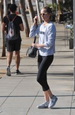 AMBER VALLETTA in Leggings Heading to a Gym in Los Angeles 11/27/2015