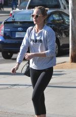 AMBER VALLETTA in Leggings Heading to a Gym in Los Angeles 11/27/2015