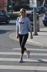 AMBER VALLETTA in Leggings Heading to a Gym in Los Angeles 11/27/2015
