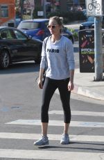 AMBER VALLETTA in Leggings Heading to a Gym in Los Angeles 11/27/2015