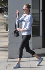 AMBER VALLETTA in Leggings Heading to a Gym in Los Angeles 11/27/2015
