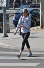 AMBER VALLETTA in Leggings Heading to a Gym in Los Angeles 11/27/2015