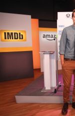 ANNA CAMP on the Set of Her Live Interview with Amazon and IMDB in New York 11/17/2015