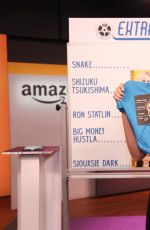 ANNA CAMP on the Set of Her Live Interview with Amazon and IMDB in New York 11/17/2015