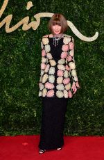 ANNA WINTOUR at 2015 British Fashion Awards in London 11/23/2015