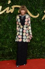 ANNA WINTOUR at 2015 British Fashion Awards in London 11/23/2015