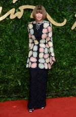 ANNA WINTOUR at 2015 British Fashion Awards in London 11/23/2015