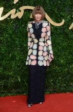 ANNA WINTOUR at 2015 British Fashion Awards in London 11/23/2015