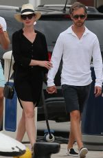 ANNE HATHAWAY Exploring the Historic Old Town of Ibiza Dalt Villa 11/29/2015