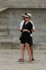 ANNE HATHAWAY Exploring the Historic Old Town of Ibiza Dalt Villa 11/29/2015