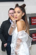 ARIANA GRANDE Arrives at BBC 1 Studios in London 11/04/2015