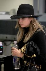 ASHLEY BENSON at at TSA Checkpoint at LAX Airport in Los Angeles