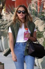 ASHLEY BENSON Leaves Erewhon Market in Los Angeles 10/30/2015