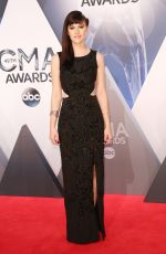 AUBREY PEEPLES at 49th Annual CMA Awards in Nashville 11/04/2015