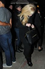 AVRIL LAVIGNE Out for Dinner 11/14/2015