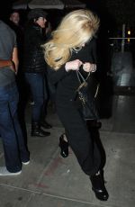 AVRIL LAVIGNE Out for Dinner 11/14/2015