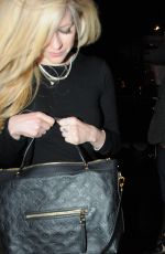 AVRIL LAVIGNE Out for Dinner 11/14/2015