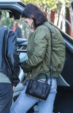 BELLA HADID Arrives at a Studio in Santa Monica 11/25/2015