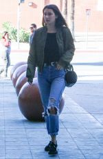 BELLA HADID Arrives at a Studio in Santa Monica 11/25/2015