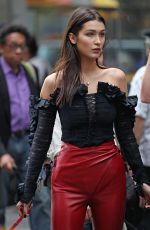 BELLA HADID on the Set of a Photoshoot in New York 11/05/2015