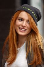 BELLA THORNE at Midnight Sun Film Set in Vancoucer 11/11/2015