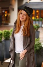 BELLA THORNE at Midnight Sun Film Set in Vancoucer 11/11/2015