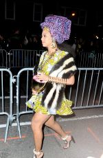 BEYONCE Arrives at Halloween Parade at Charlie Bird Restaurant in New York 10/31/2015
