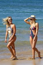 BRITTANY and CYNTHIA DANIEL in Swimsuits a Beach in Hawaii 11/08/2015