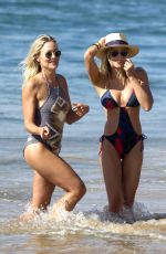 BRITTANY and CYNTHIA DANIEL in Swimsuits a Beach in Hawaii 11/08/2015