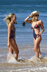 BRITTANY and CYNTHIA DANIEL in Swimsuits a Beach in Hawaii 11/08/2015