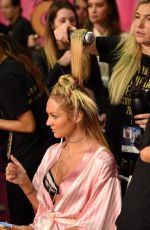 CANDICE SWANEPOEL at Victoria’s Secret 2015 Fashion Show Backstage in New York 11/10/2015