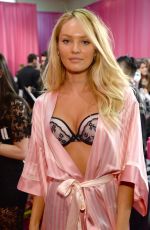 CANDICE SWANEPOEL at Victoria’s Secret 2015 Fashion Show Backstage in New York 11/10/2015