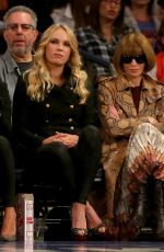 CAROLINE WOZNIACKI at NBA Game at Madison Square Garden in New York 11/13/2015